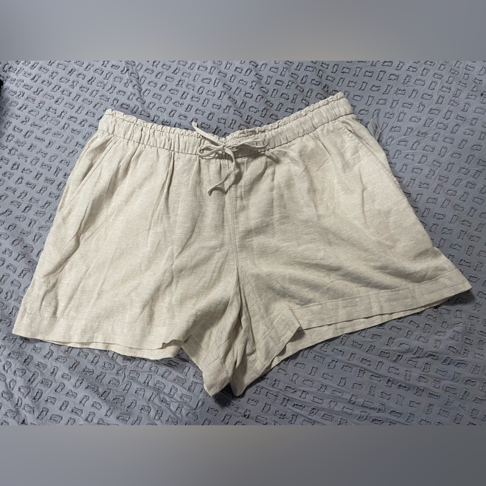 NWT Gap Linen Blend Drawstring Shorts Size XL
